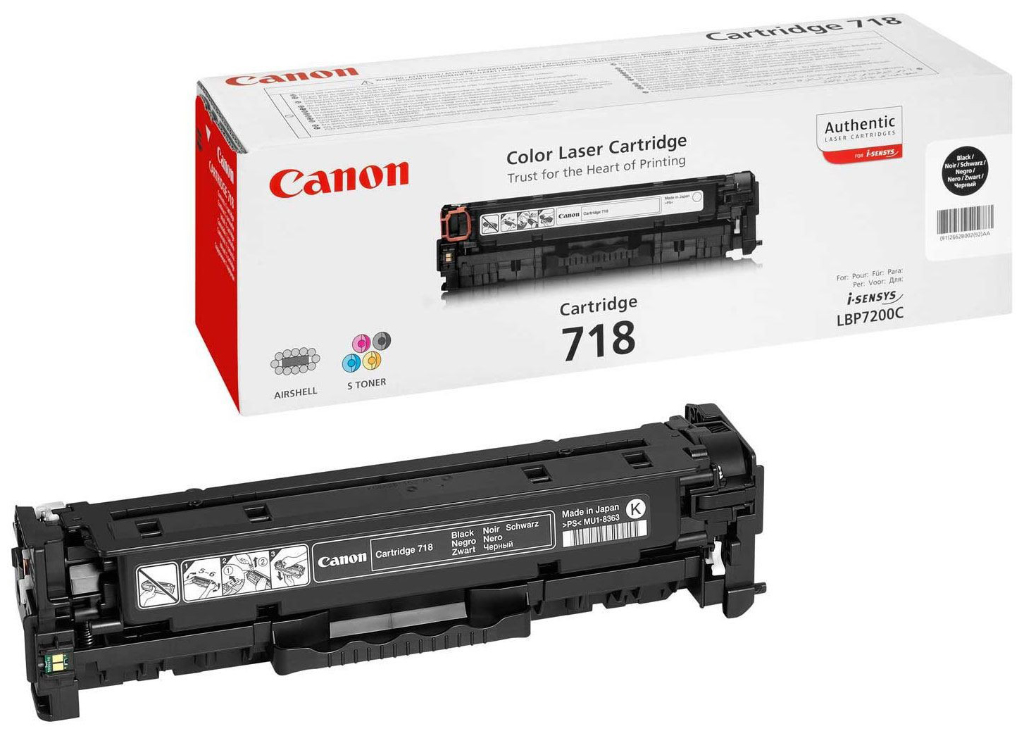 CANON CLBP CARTRIDGE 718 BK EUR