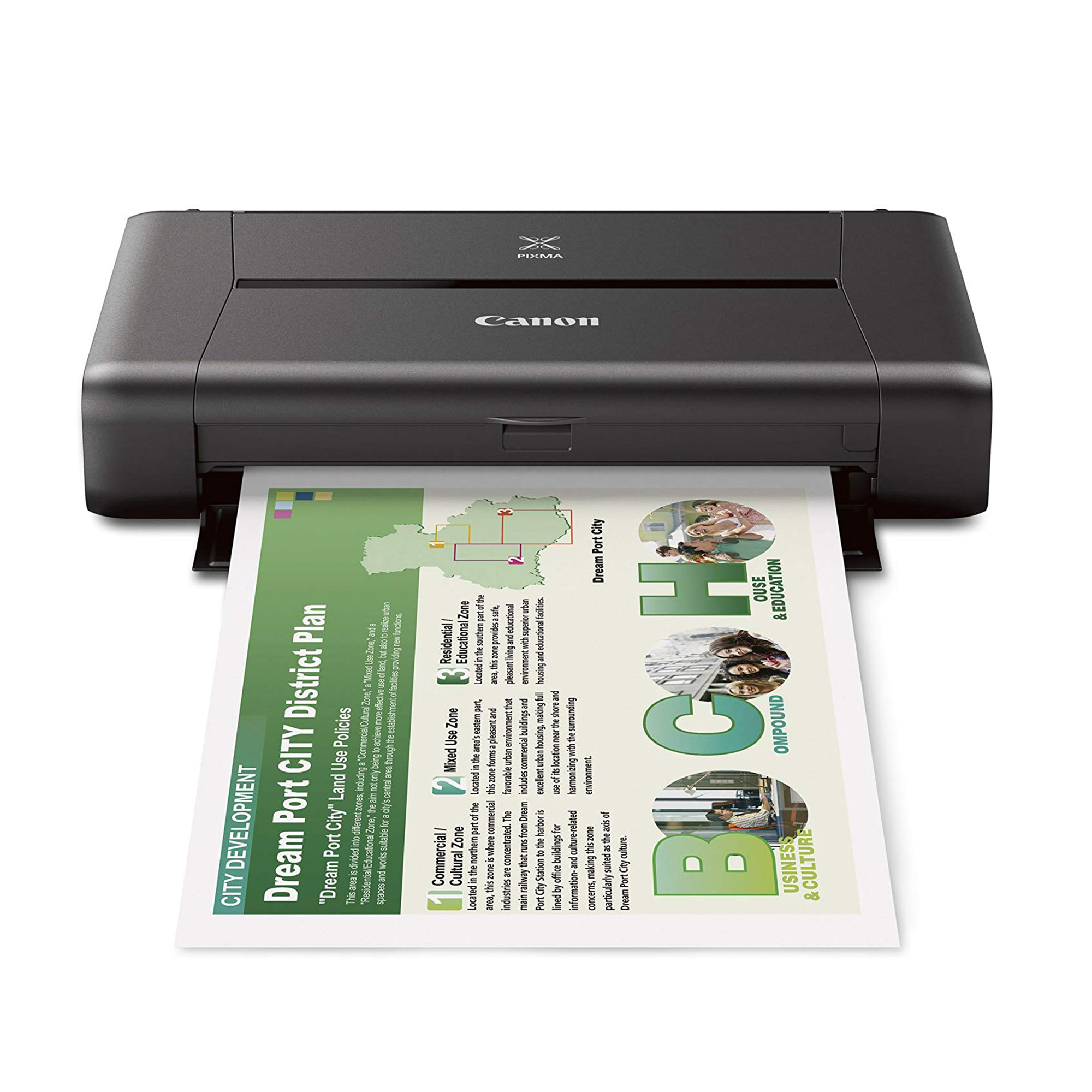 CANON PIXMA iP110 Inkjet Printer with battery